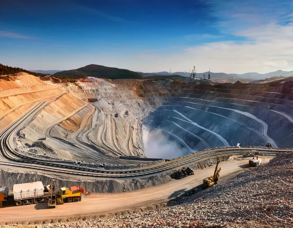 create an image for a nickel mine