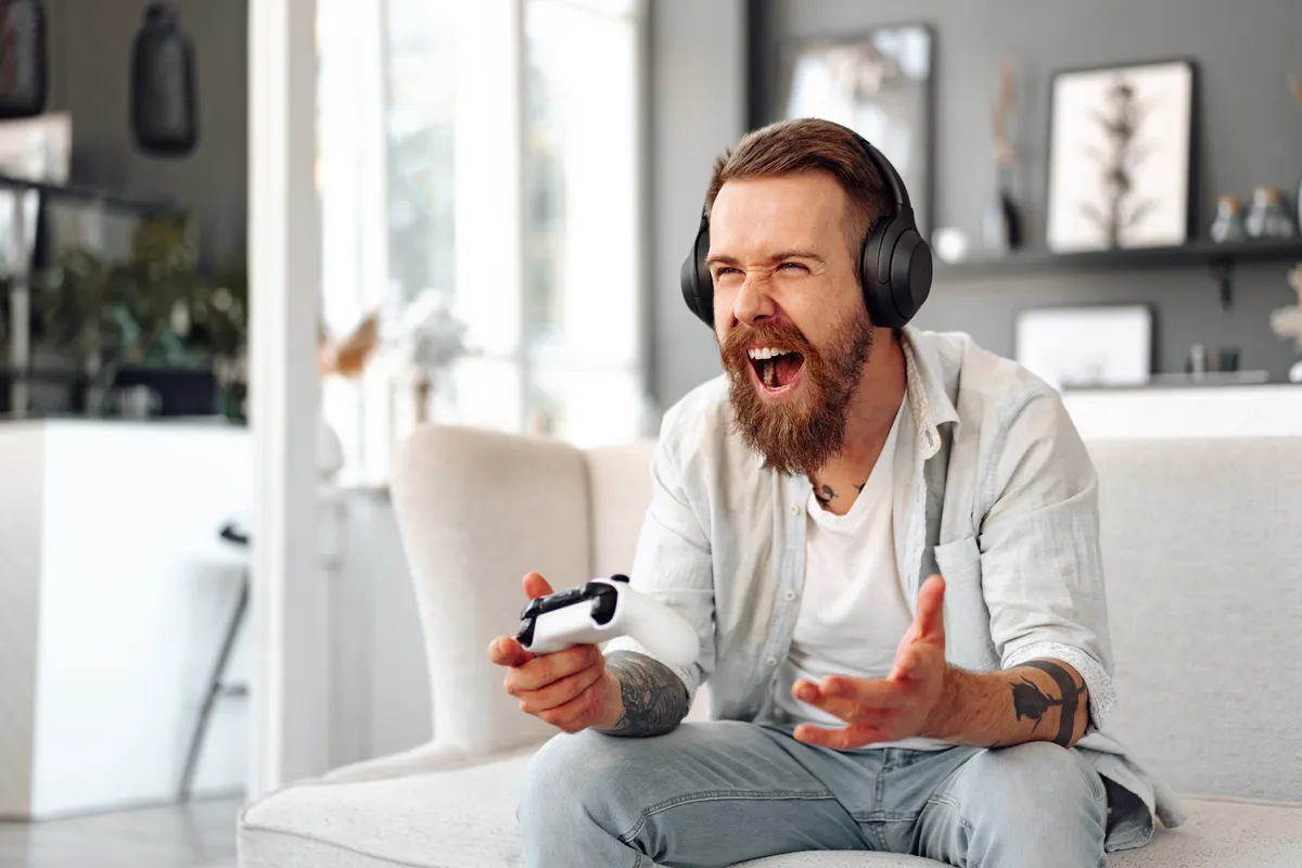 young-bearded-man-playing-video-games