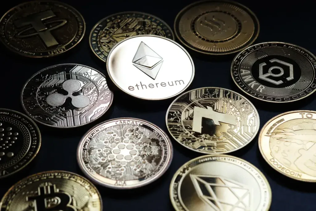 various-cryptocurrencies-with