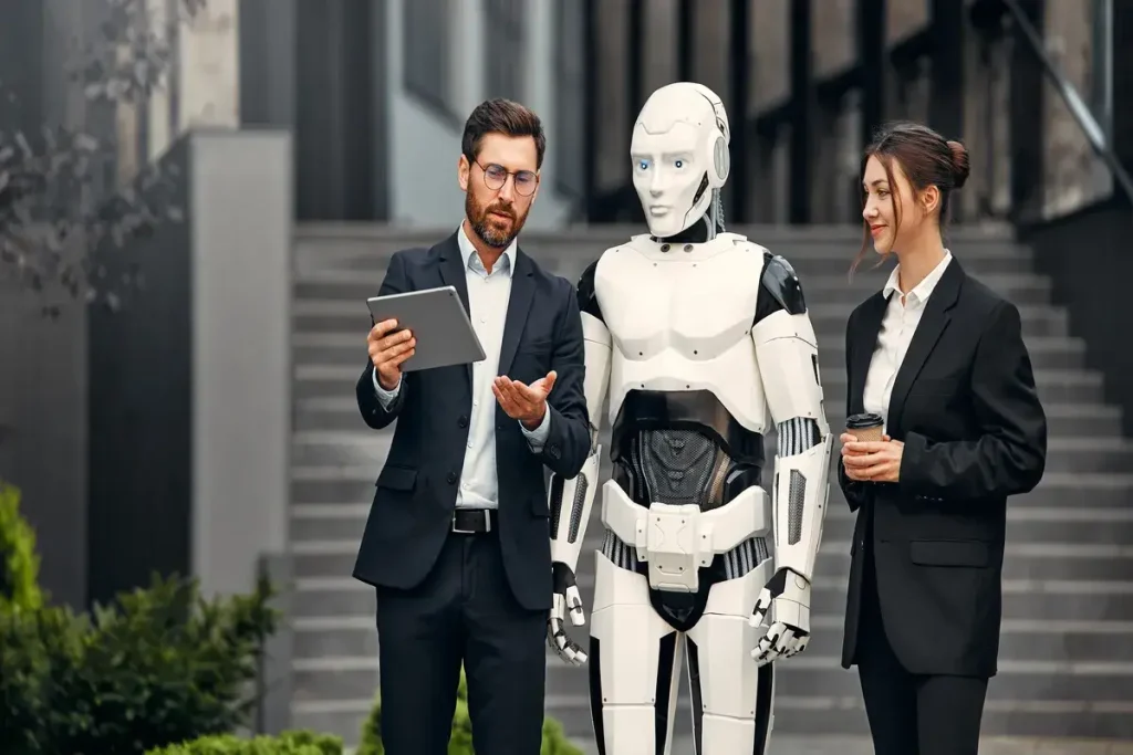 robot-with-businessmen