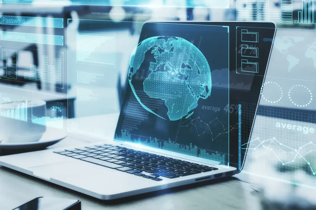 laptop-with-abstract-business-interface