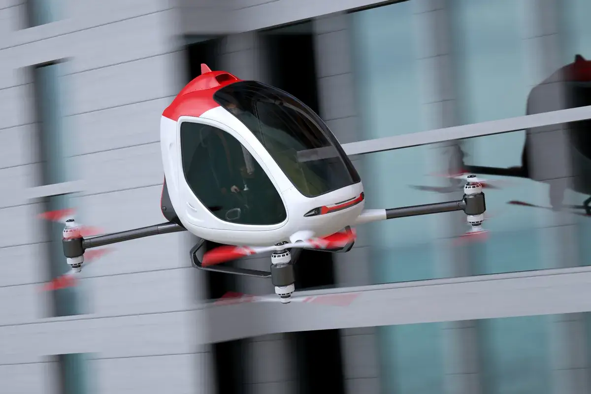electric-passenger-drone-flying