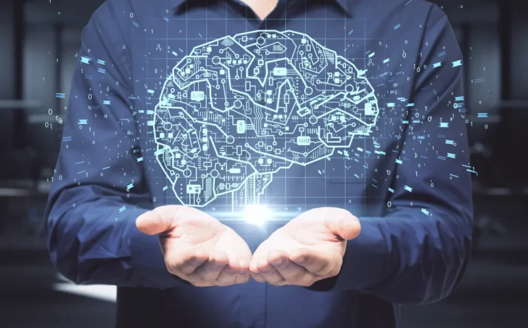 businessman-holding-glowing-circuit-brain