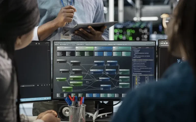 close-up-of-data-center-programmers