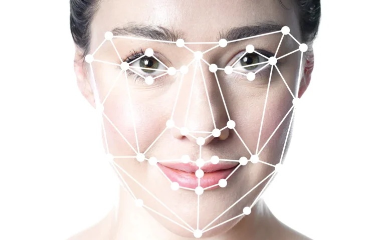 facial-recognition-software-scan-of-a-woman