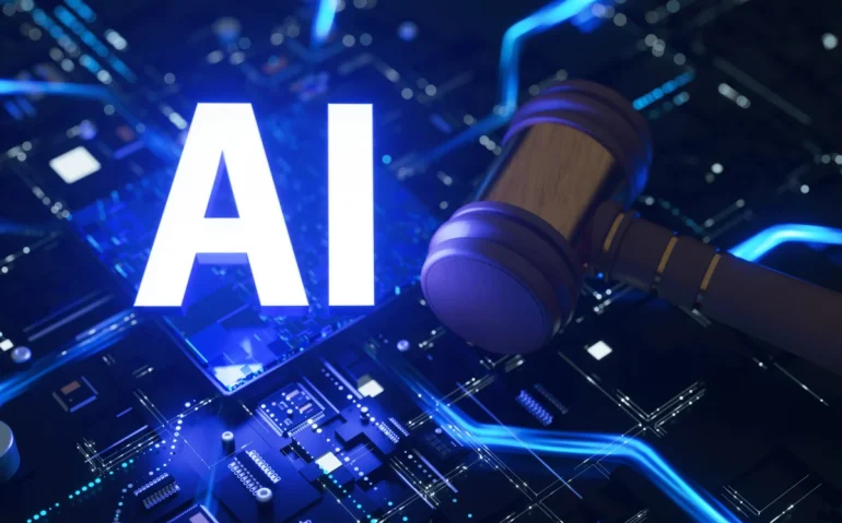 gavel-and-ai-text-over-digital-circuit