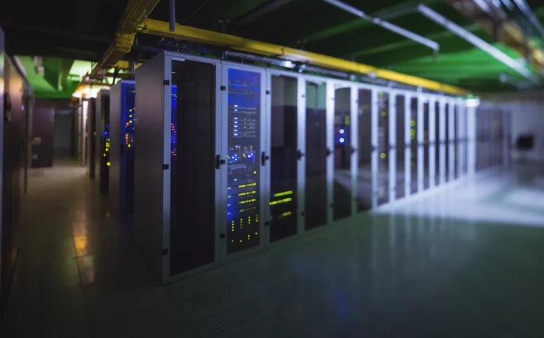 hallway-with-a-row-of-servers