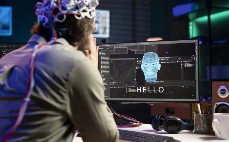 it-professional-using-eeg-headset