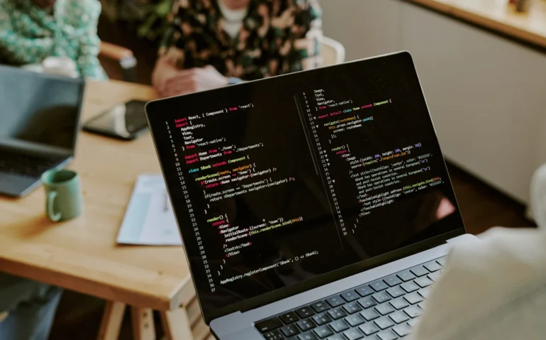 laptop-in-hands-of-unrecognizable