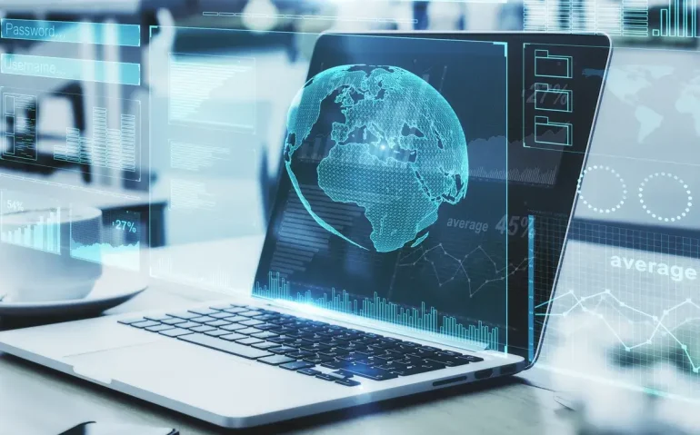 laptop-with-abstract-business-interface