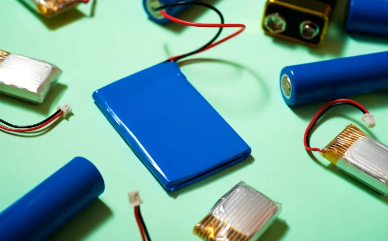 many-batteries-on-a-green many-batteries-on-a-green