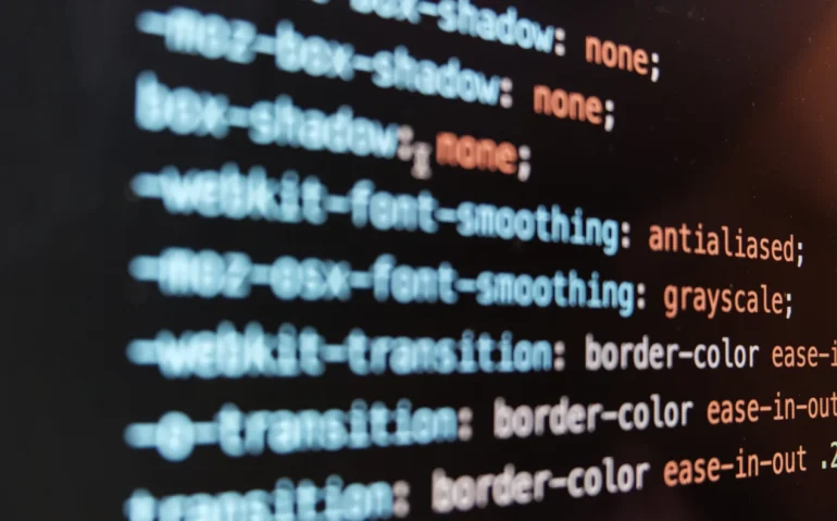 screen-of-web-developing-code-on