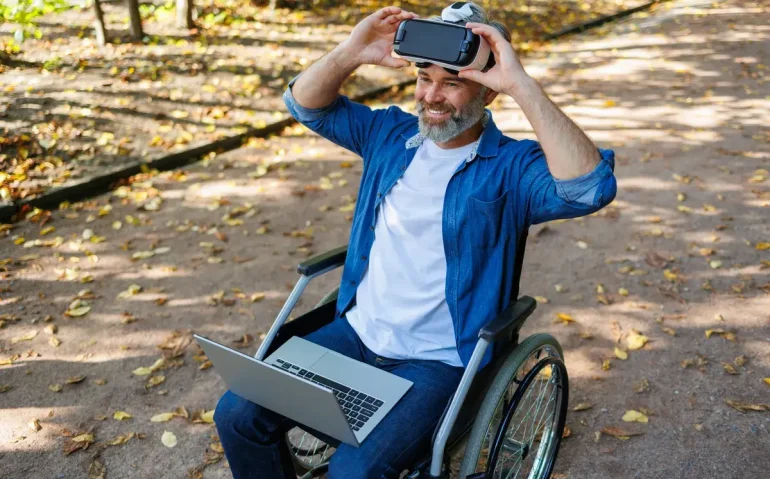 technology-empowering-man-in-wheelchai