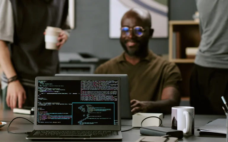 young-adult-black-man-smiling-while