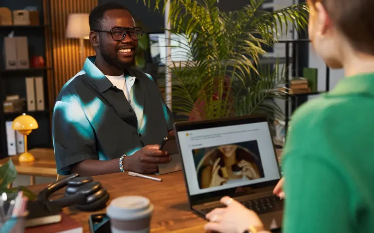 young-man-using-gadget