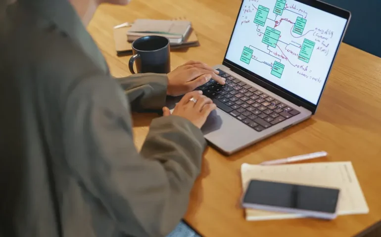 young-stylish-woman-working-indoors-